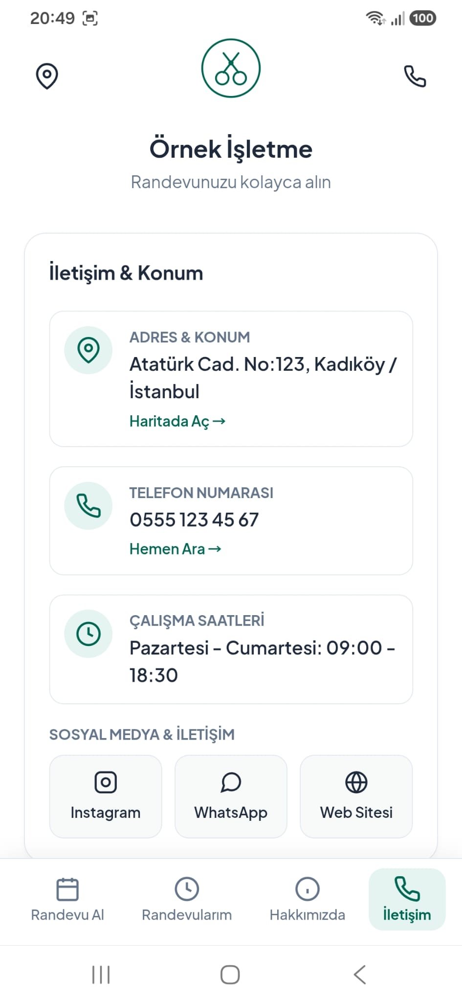 Yönetim Paneli Hizmetler