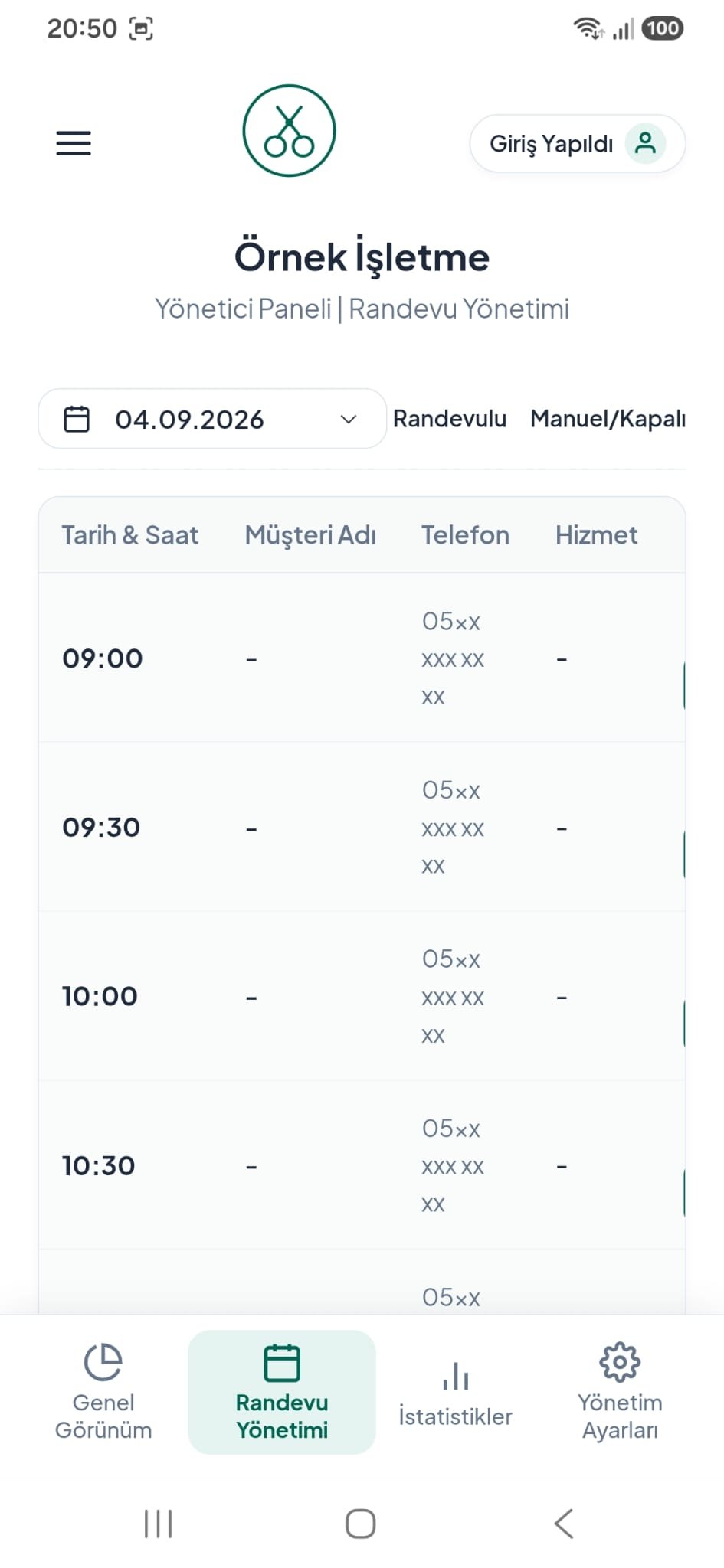Müşteri Geçmişi